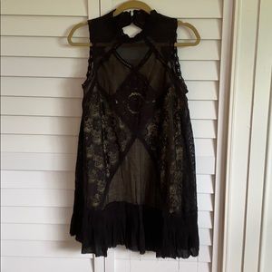 Free People turtleneck/open back dress